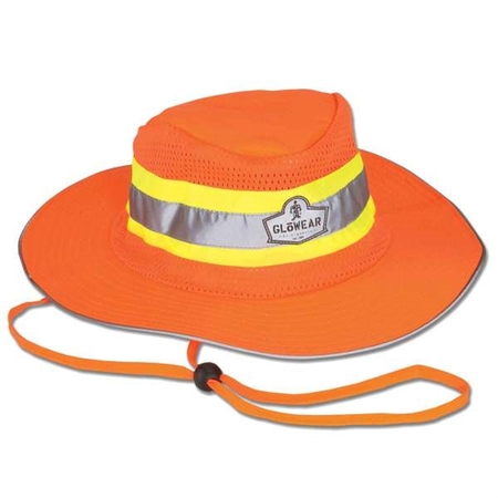 ERGODYNE 8935 L/XL Orange Hi-Vis Ranger Hat 23258